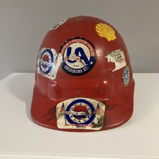 Vintage Hard hat Safety Helmet With Stickers