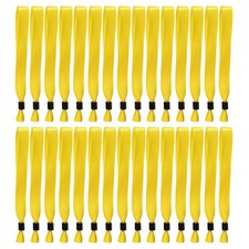 100 Pcs Cloth Event Wristband, Disposable Wrist Bands, Yellow