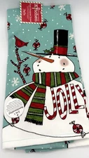 2  Kay Dee Designs-Christmas-JOLLY SNOWMAN -Dual Purpose Kitchen Towel 