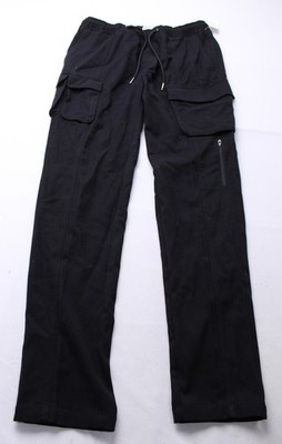 Open Edit Men's Tech Drawstring Comfort Cargo Pants CN6 Black Small NWT