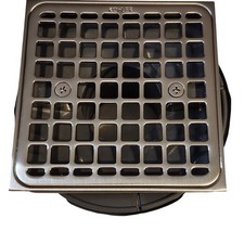 Kohler 22673-BN Clearflo Square Design Tile-In Shower Drain - Brushed Nickel