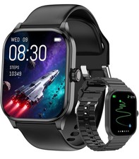 Smart Watch for Women Men with Text and Call, 2025 Black