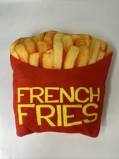 12" x 11" Plush French Fries Decorative Pillow Kids Room Decor Teen Fun Gift