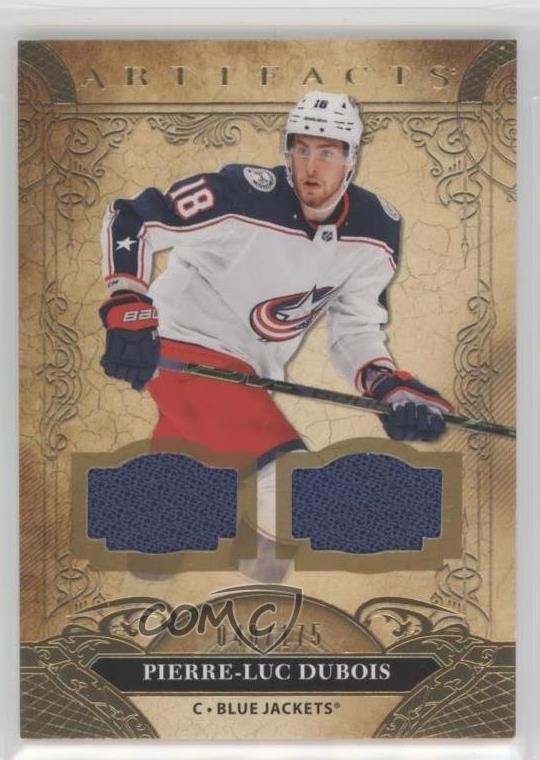 2020-21 Upper Deck Artifacts Material Gold 48/175 Pierre-Luc Dubois #38 1x1