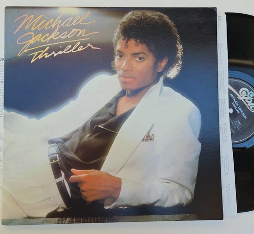 Michael Jackson  THRILLER Epic QE 38112  Pitman NO “Co-produced by”  LP 1982 VG+