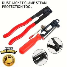2PC CV Joint Boot Clamp Pliers Set Ear Type Banding Crimper Cutter Tool Kit Auto