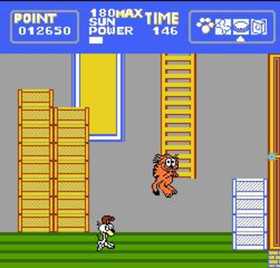 A Week of Garfield Famicom NES TCC-VG 1989 NTSC-J Nintendo Towa chiki Cartridge