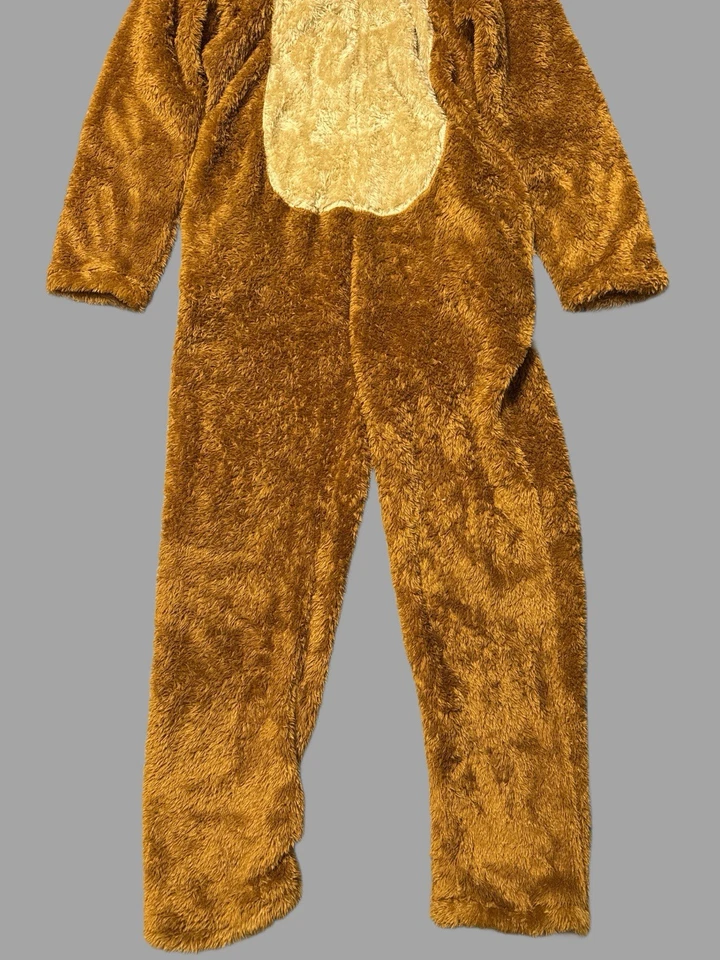 Traje de Navidad Brevemente Declarado Reno Con Capucha Adulto Talla Mediana Foto 3 de 4