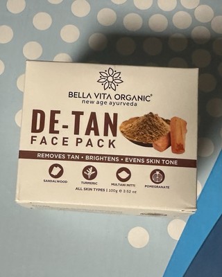 Bella Vita Organic De Tan Removal Face Pack For Glowing Skin - 100g A2