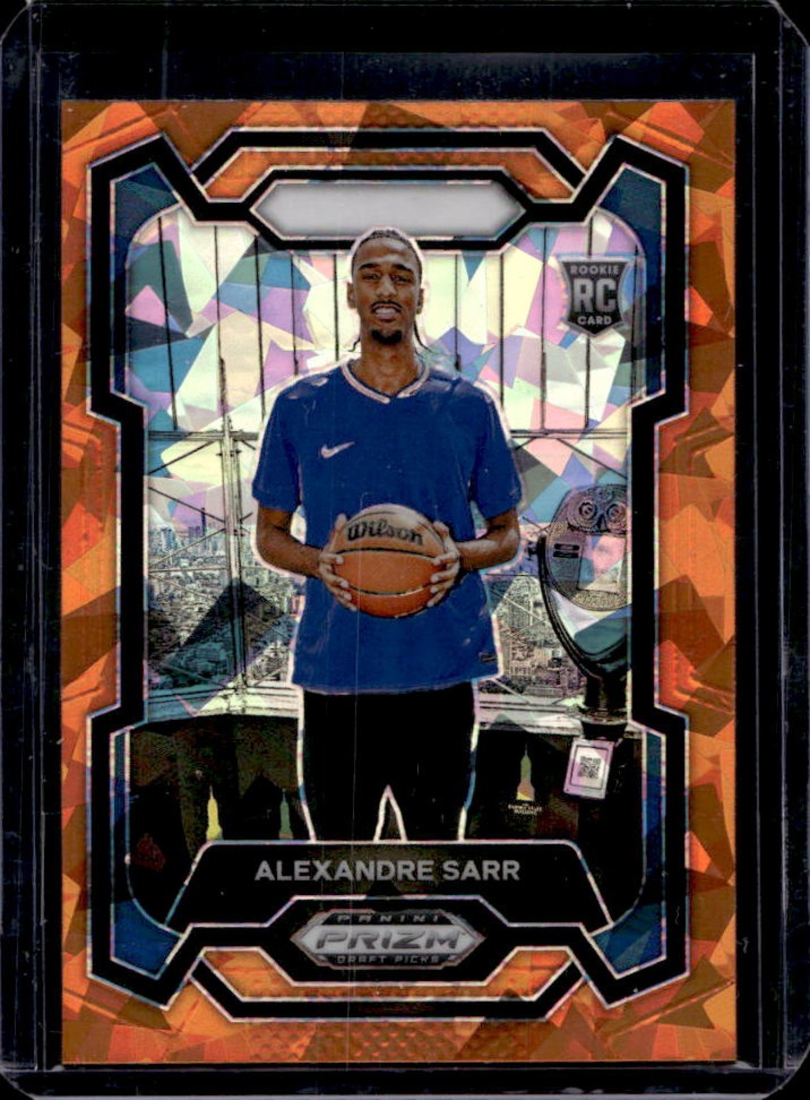2024 Prizm Draft Picks Collegiate Alexandre Sarr RC Orange Ice Rookie #52