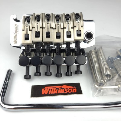 Wilkinson WODL1 Guitar Double Locking Tremolo System Bridge 42mm R2 Nut Silver