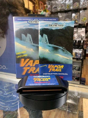 Vapor Trail (Sega Genesis, Vintage Video Games) COMPLETE