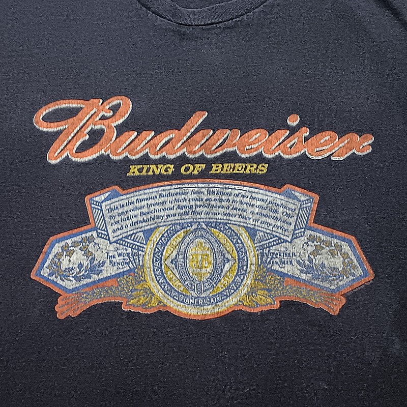 Junk Food Tees 2023 Budwieser King Of Beers T-Shirt Pre-owned Size M