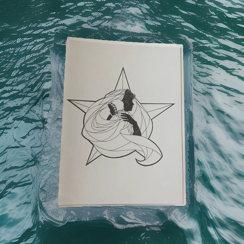 New Greeting Card With Envelope Mary Bright Star Of Morning/ Jesus  Dan Paulos