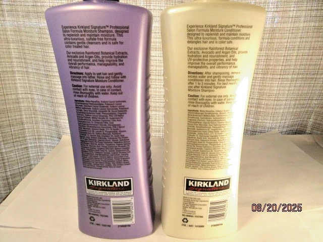 Kirkland Signature Professional Salon Moisture Shampoo & Conditioner 33.8 FL OZ - Image 4 of 4