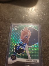 Nikola Jokic Autograph  On A 2020-2021  Panini Mosiac Card