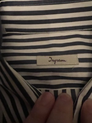 Ingram Shirt Mens XL Casual Button Down Striped