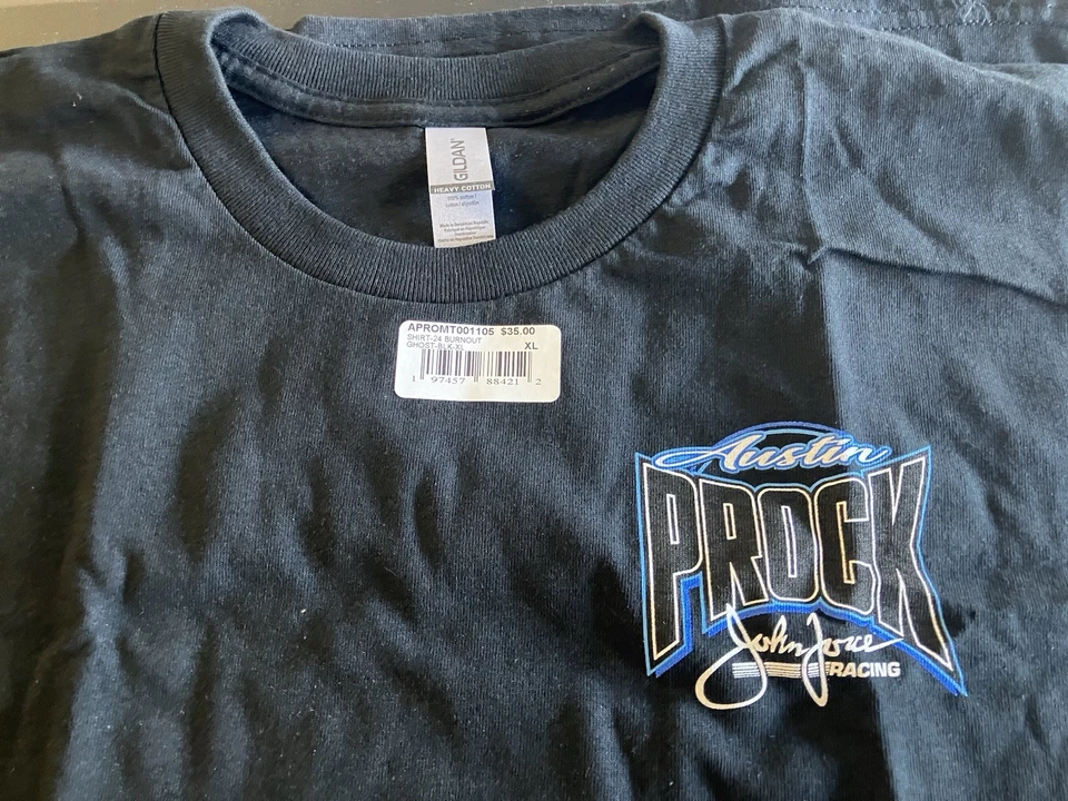 2 УПАКОВКИ NHRA DRAG RACE ОФИЦИАЛЬНЫЙ AUSTIN PROCK СМЕШНОЙ АВТОМОБИЛЬ T РУБАШКИ РАЗМЕР XL - Изображение 4 из 4