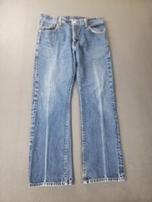 Levis 517 Jeans Mens 34x30 Blue Denim Bootcut Five Pocket Zip Fly Classic Fit