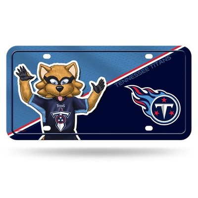 Tennessee Titans Premium Metal Tag License Plate, Mascot Design, 12x6 inch,...
