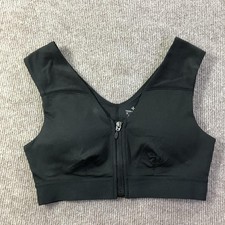 Tommie Copper Sports Bra Womens Medium Front Zip Znergy Athletic Gym Workout Bra