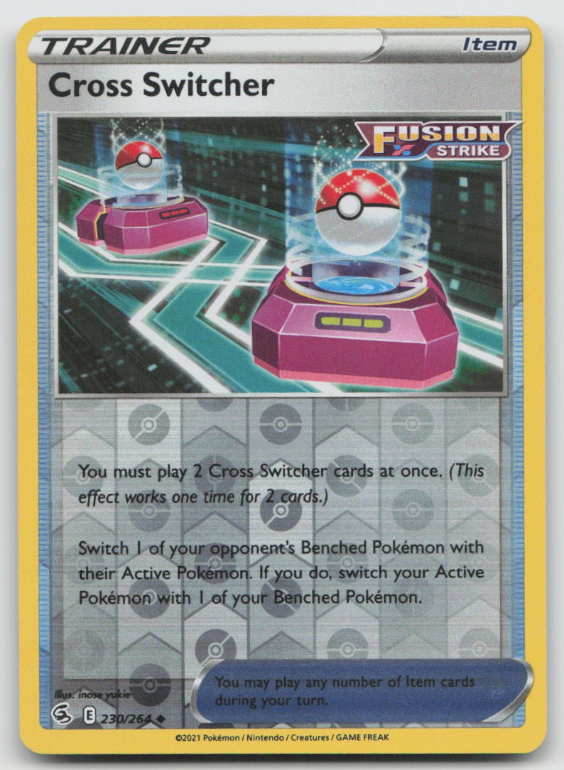 Cross Switcher 230/264 Uncommon Fusion Strike Pokemon Reverse Holo NM
