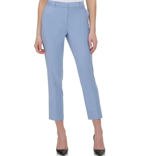dkny essex slim leg pants