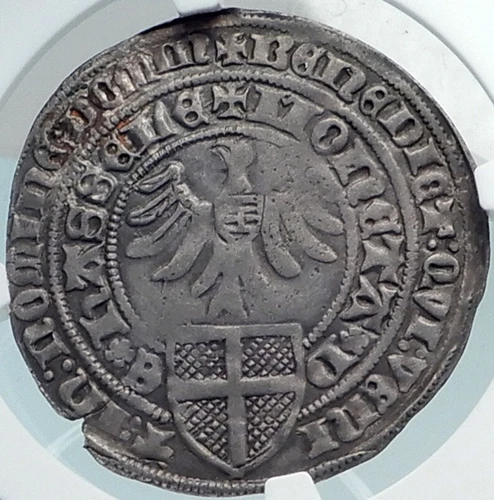 1393-1423 NETHERLANDS Holland UTRECHT HASSELT Silver Antique Coin NGC i81860