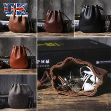 Leather Coin Pouch Drawstring Strap Purse Exquisite Wallet  Business Trips