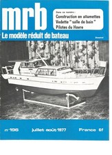 MODELE REDUIT DE BATEAU N°196 PILOTE JOLIE BRISE / VEDETTE SdB 77/ ESPADON CANOT