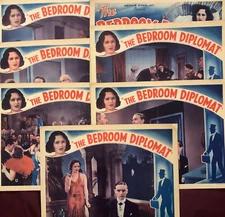 BEDROOM DIPLOMAT LOBBY CARD PARTIAL SET (7) MOVIE POSTER 1934 TAMARA DESNI
