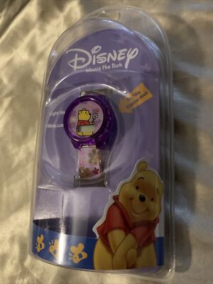 NEW RARE & VINTAGE DISNEY WINNIE THE POOH PURPLE DIGITAL  display picture 1