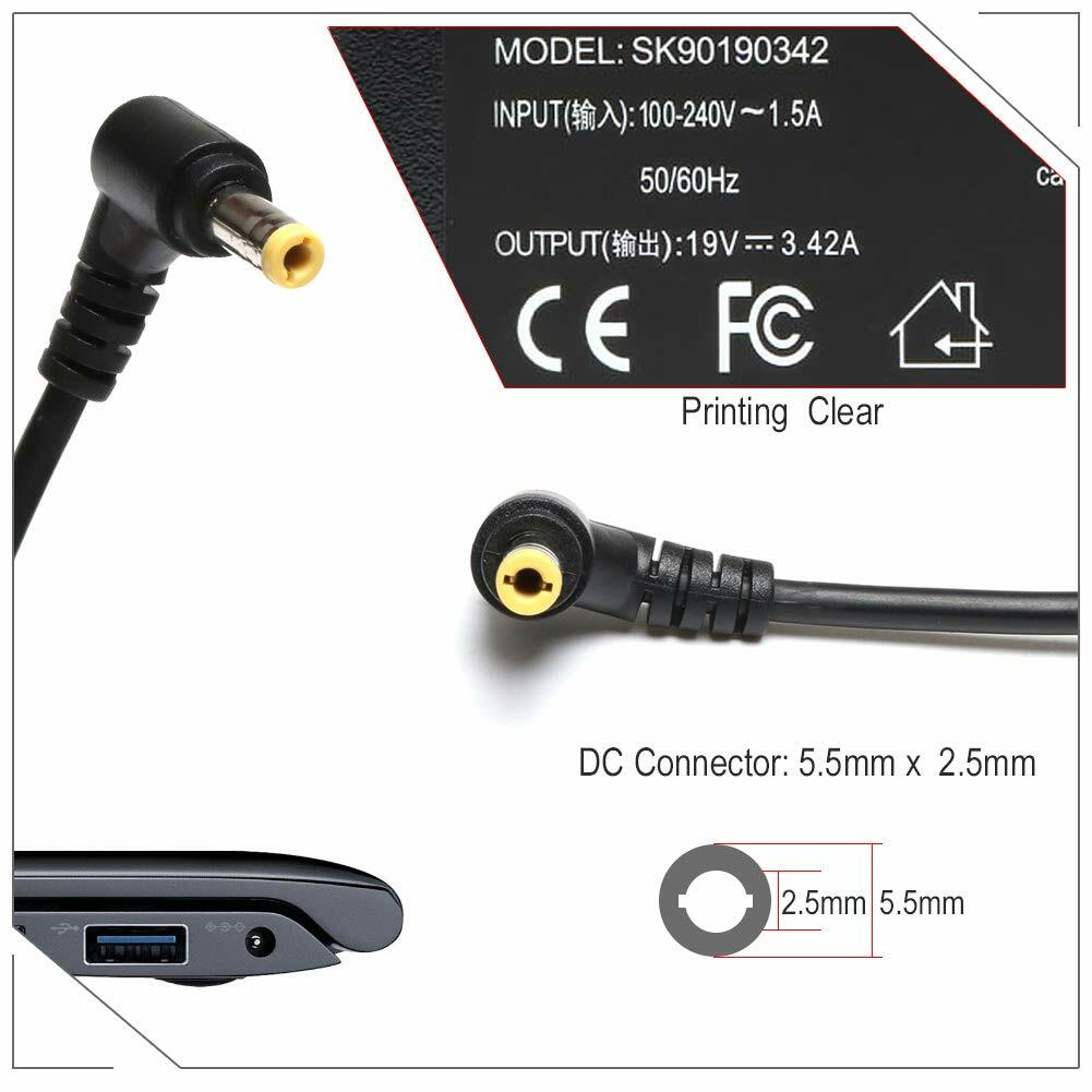 QYD Alimentatore 65 W Caricatore Compatibile Con HP Monitor 20