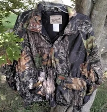 Woolrich Camo Hunting Jacket Break Up Quilted Insulated Men’s Medium Nice!