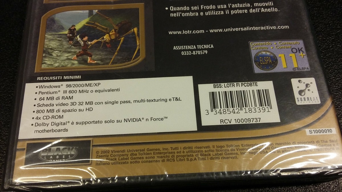 Jeu PC Le Seigneur Des Anneaux : La Compagnie De L’Anneau – Complet (PC CD-ROM)