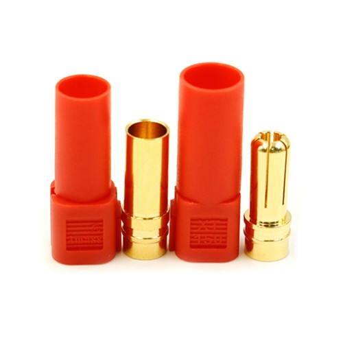 XT150 6MM Bullet Connector Male/Female 60A Lipo Battery Plug Set Red/Black/Blue - Picture 5 of 17