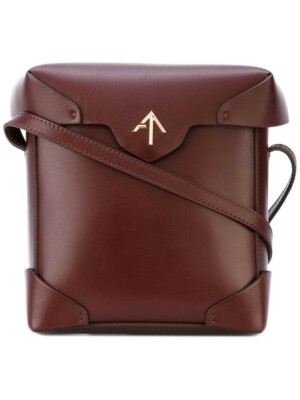 NWT Authentic MANU ATELIER Mini Pristine Leather Cross-body