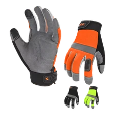 Vgo 1/3Pairs Synthetic Leather Work Gloves for Men, Mechanic Gloves(SL7584)