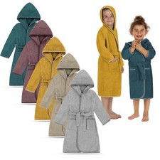 Kinder Kapuzenbademantel Frottee-Bademantel B...