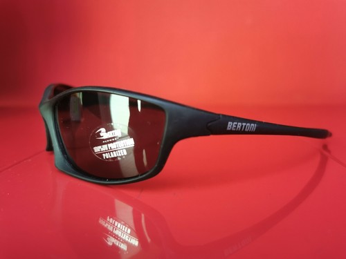 BERTONI Occhiali POLARIZZATI rosso lente fumo P344A | eBay