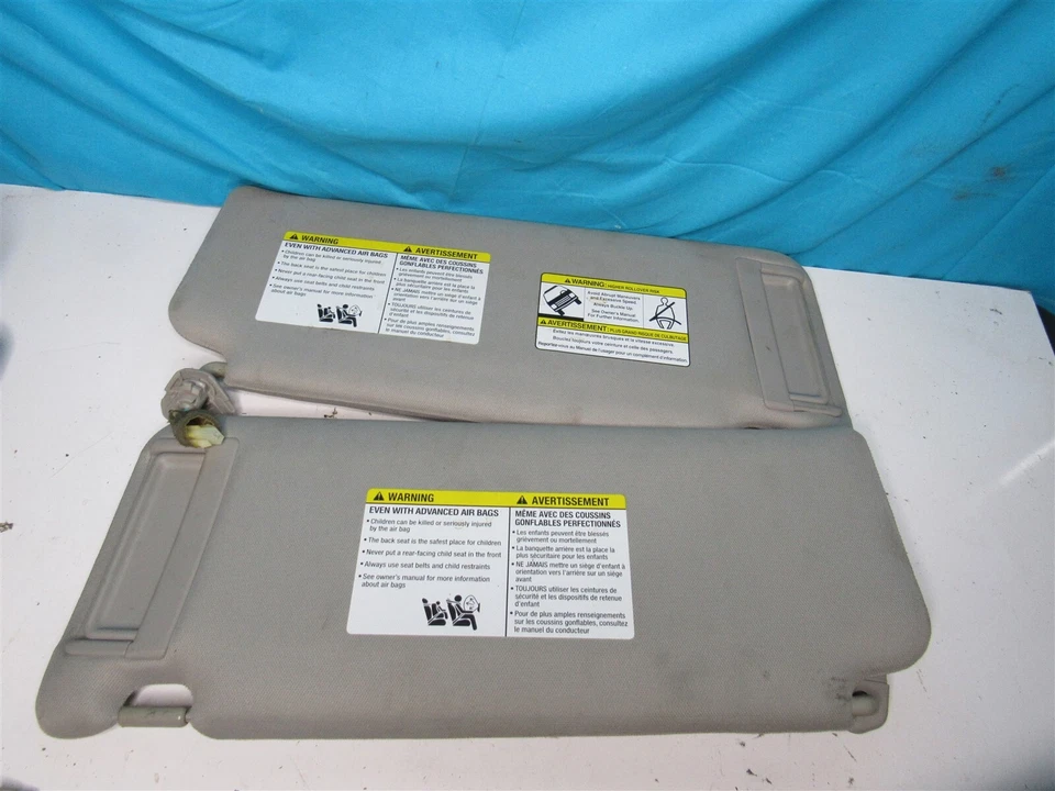 Nissan Titan Armada Qx56 - Left & Right Sunvisor Sun Visor Set Shade Set Lighted - Image 4 of 4