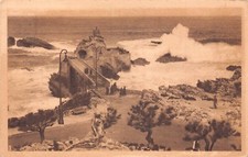 France 1911 Biarritz Esplanade de Vierge vintage postcard