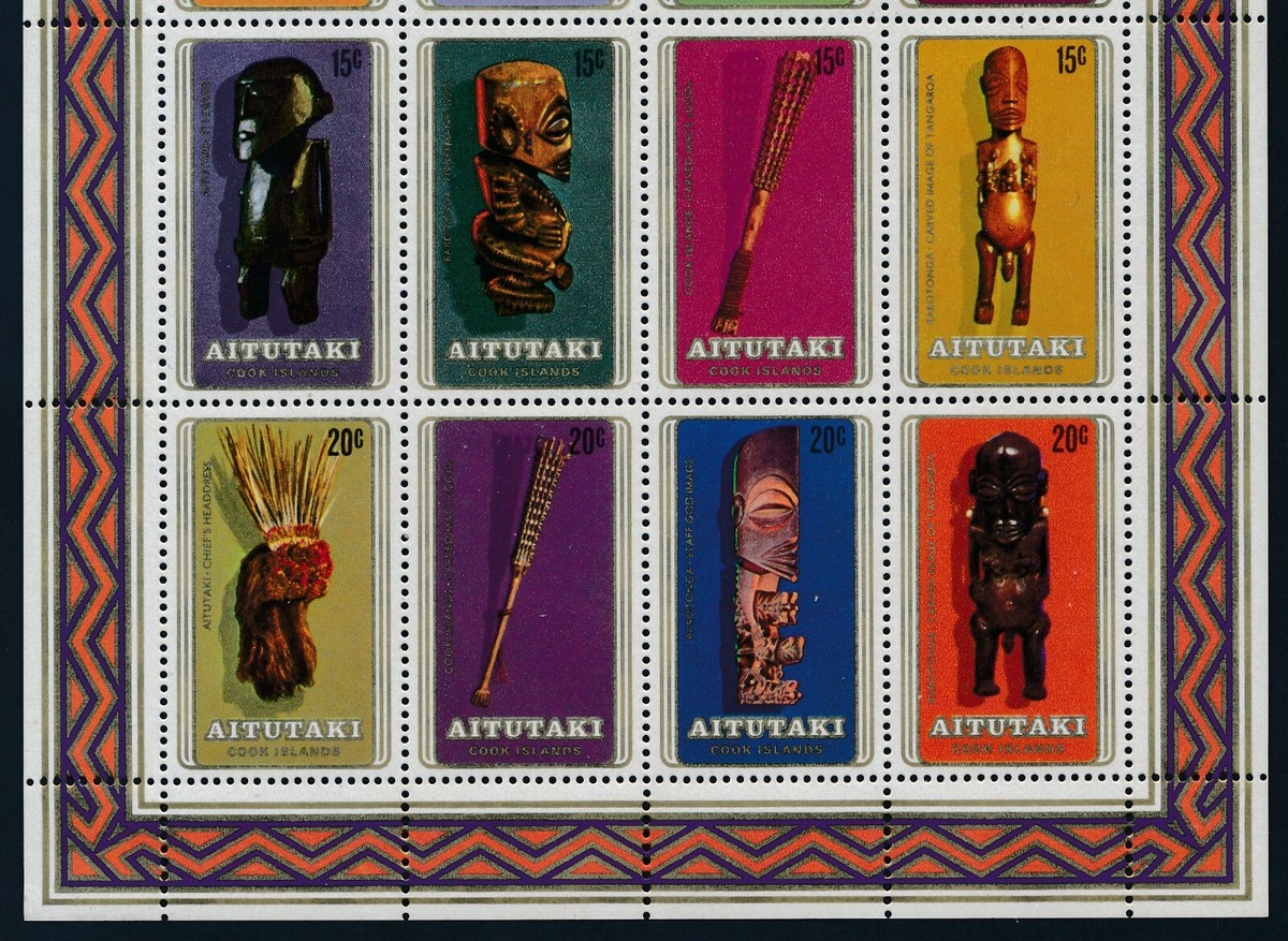 1980 AITUTAKI SOUTH PACIFIC FESTIVAL OF ARTS MINI SHEET FINE MINT