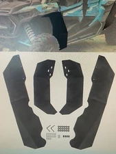 HJSIUTV Extended Fender Flare Set for Polaris '15 - '16 RZR-S900/1000 New