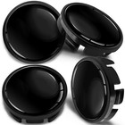 65mm Wheel Center Hub Caps Compatible with VW (Ref 3B7 601 171) Black CV 4