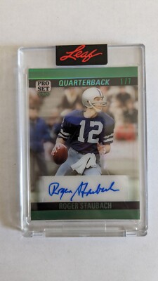ROGER STAUBACH AUTO 2023 LEAF PRO SET PURE Dallas Cowboys HOF 