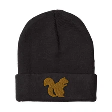 Beanies for Men Squirrel C Embroidery Winter Hats Women Acrylic Skull Cap 1 Size