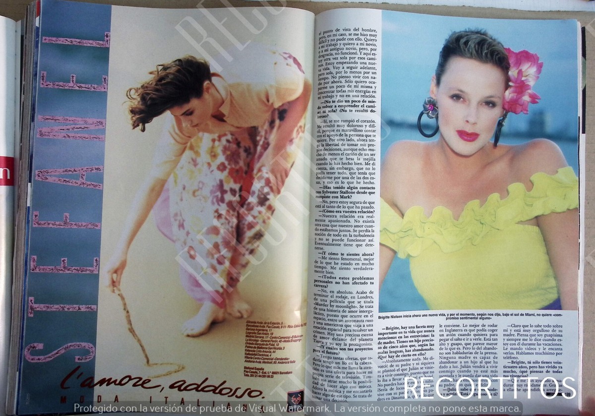 CLIPPINGS 2334 BRIGITTE NIELSEN BERTIN OSBORNE | eBay