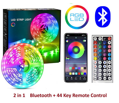 LED Streifen Lichter 10m RGB 5050 Band USB Bluetooth Fernbedienung für Küche Schrank TV