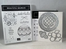 BEAUTIFUL BAUBLES Stamp Set DETAILED BAUBES Dies Stampin Up Christmas Ornaments